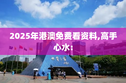 2025年港澳免費看資料,高手心水: