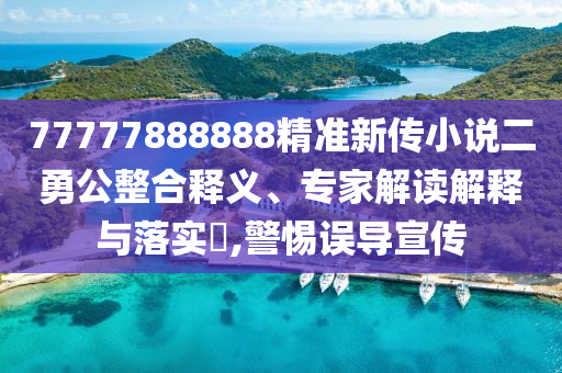 77777888888精準(zhǔn)新傳小說二勇公整合釋義、專家解讀解釋與落實?,警惕誤導(dǎo)宣傳